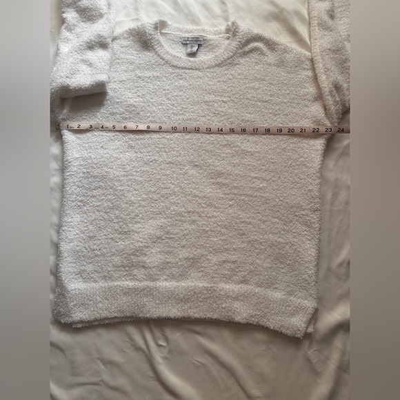 Cupcakes and Cashmere 2pc White Fleece Lounge Pajama Set Womens L Soft Cozy - Picture 8 of 11